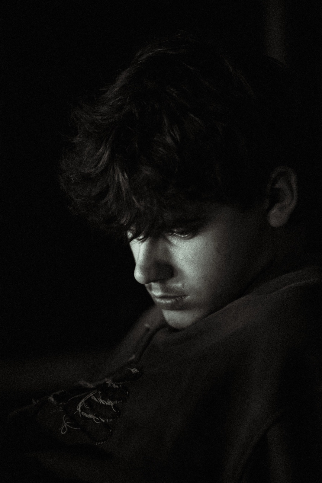 Lucas, portrait en noir et blanc