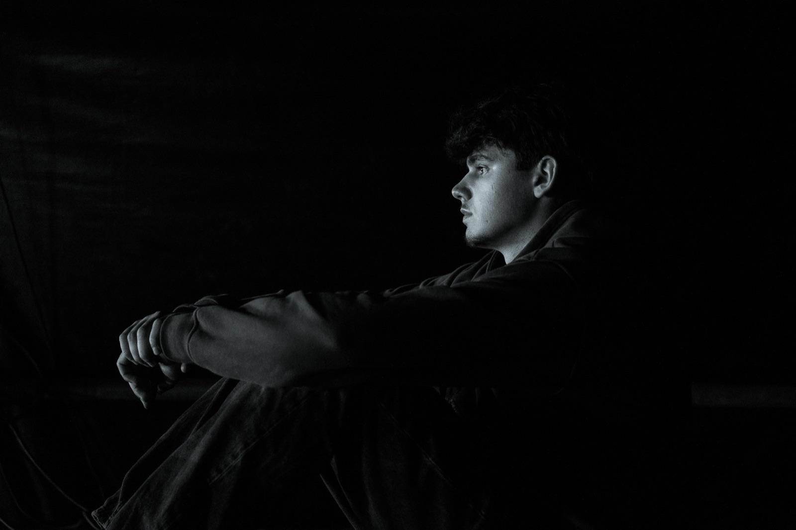 Lucas, portrait en noir et blanc